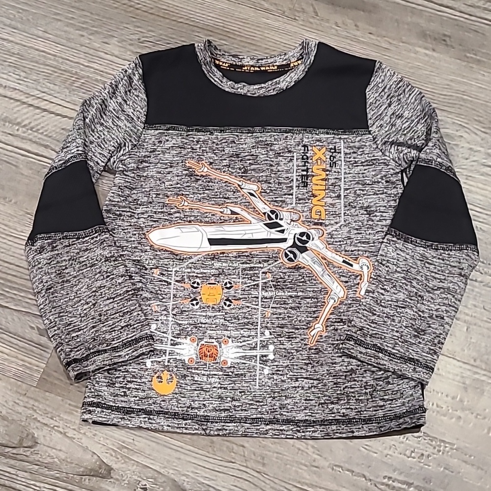 Star Wars X-Wing Flighter Long Sleeve T-Shirt Size 7